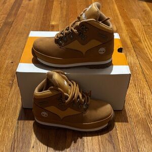 Timberland Euro Hiker L/F Mid Wheat Nubuck Toddler US 10 WD